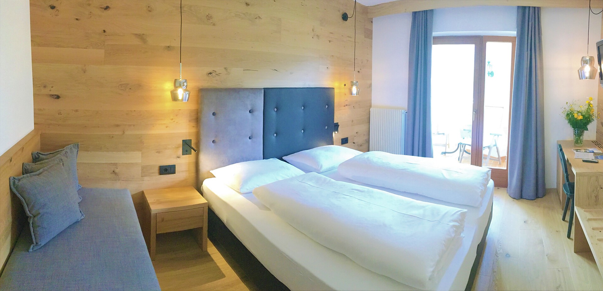double room faced on the south side