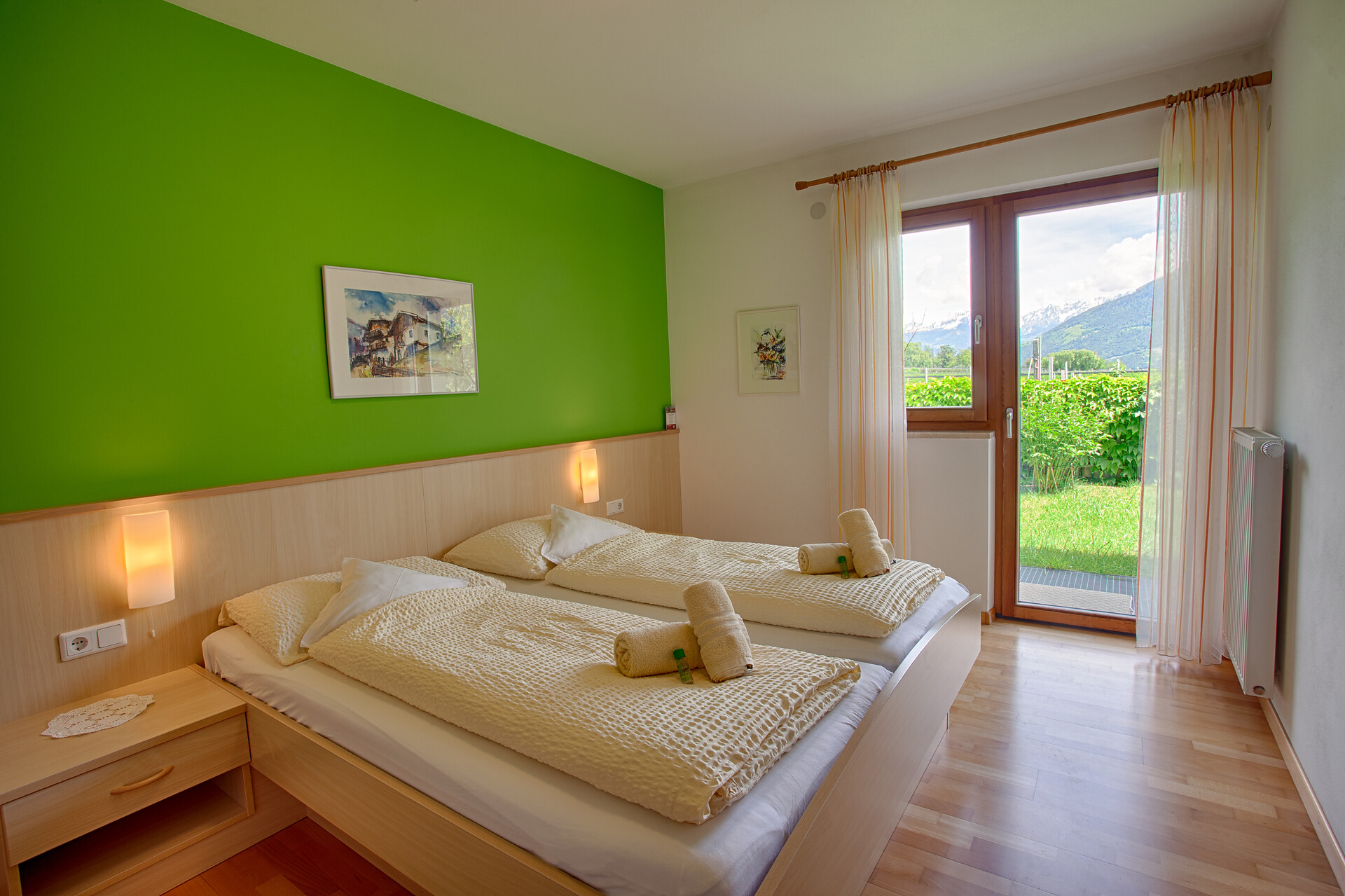 Schlafzimmer Champagner