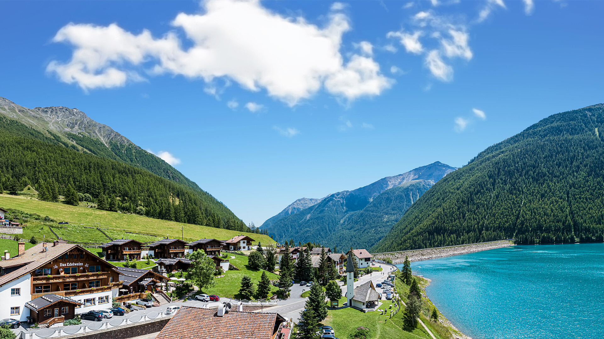 Panorama Vernagt am See