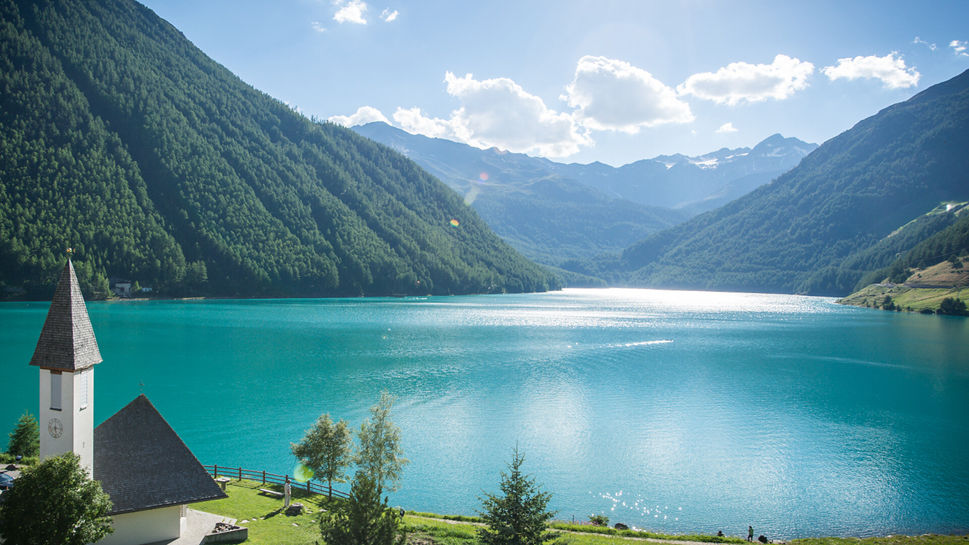 Panorama Vernago sul lago