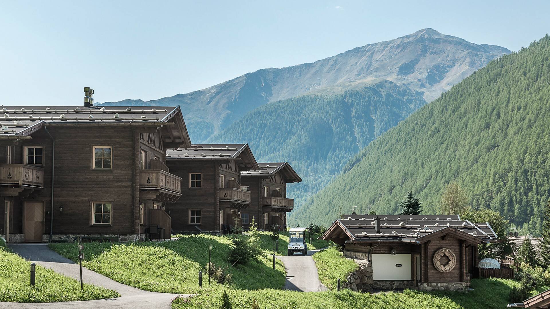Chalets Edelweiss Schnalstal im Sommer