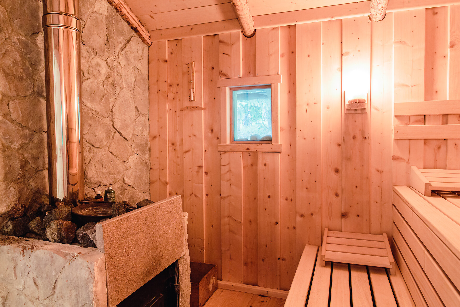 Sauna nel giardino