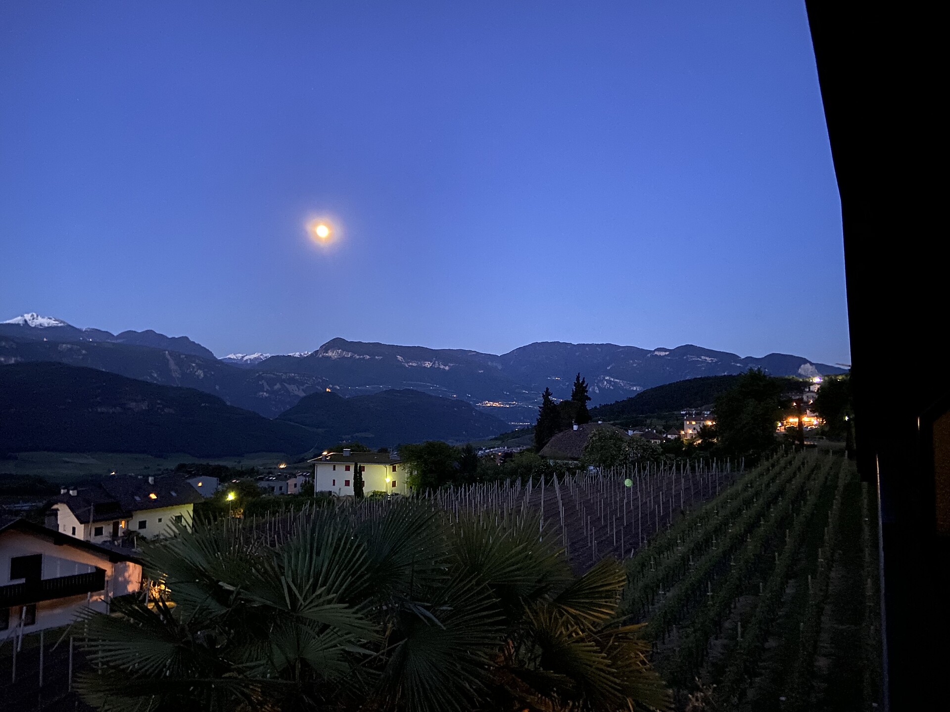 the panorama to the south