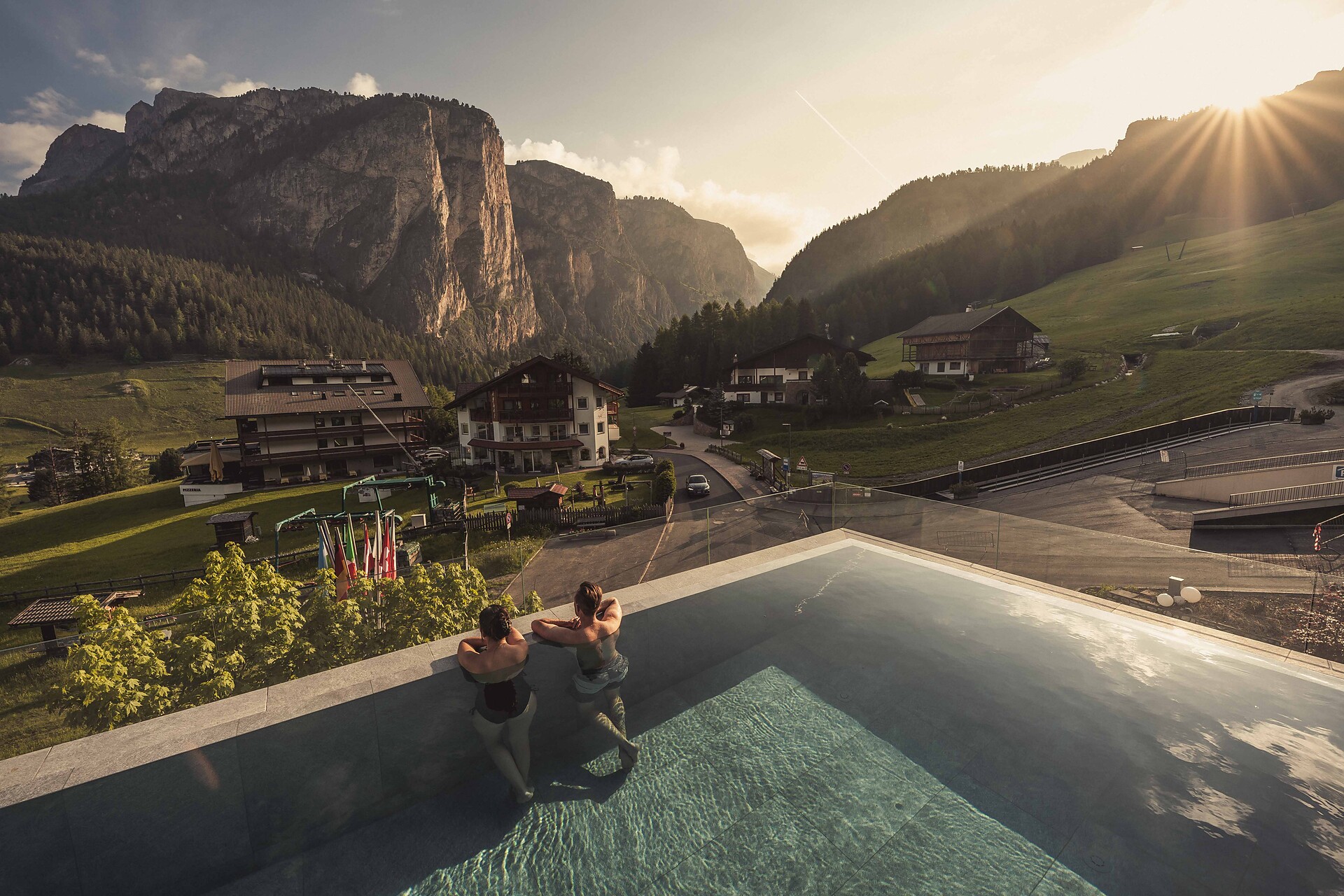Vista in Vallunga dalla piscina