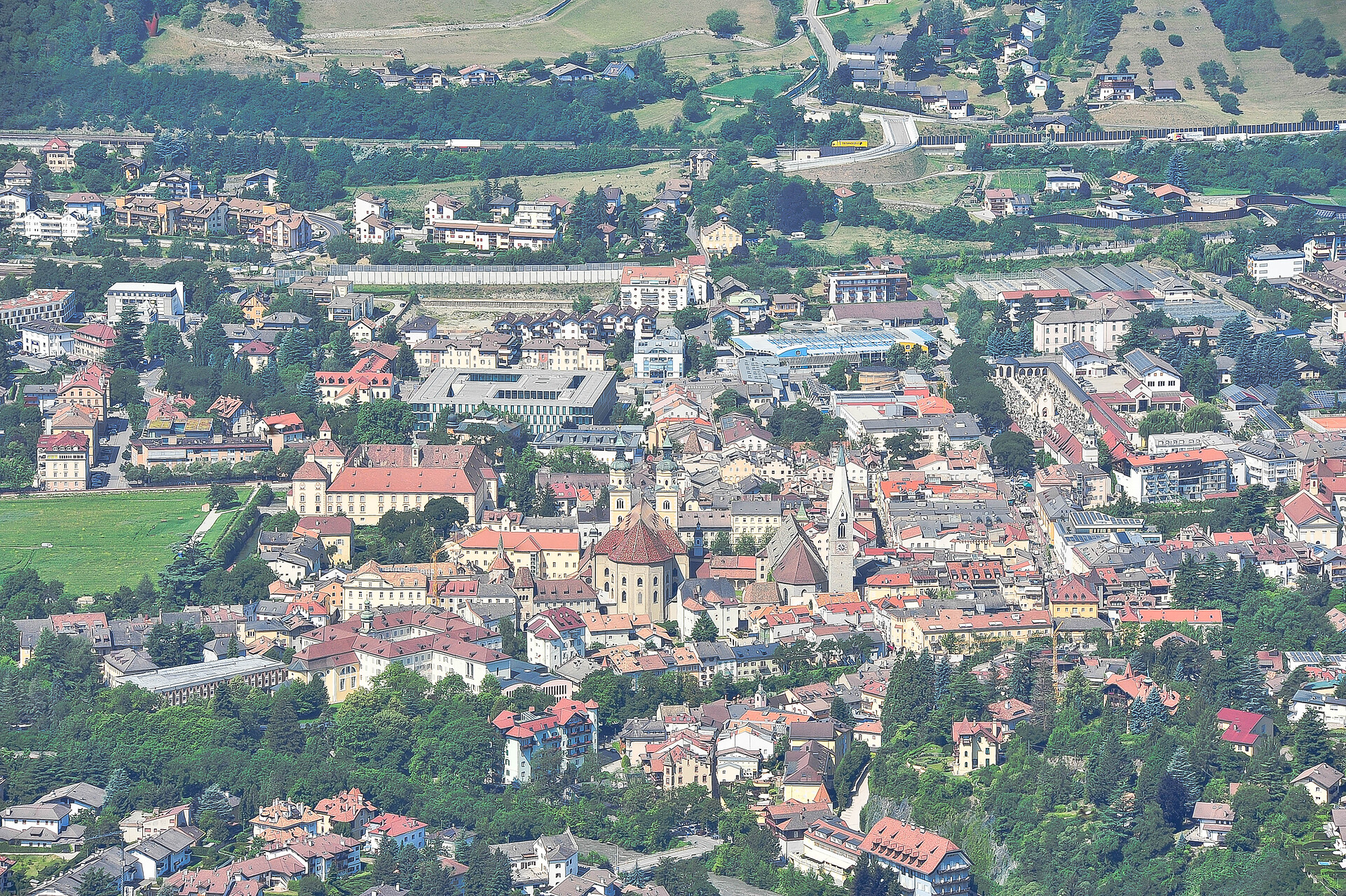 Hotel Fernblick Aussicht auf die Altstadt Brixen