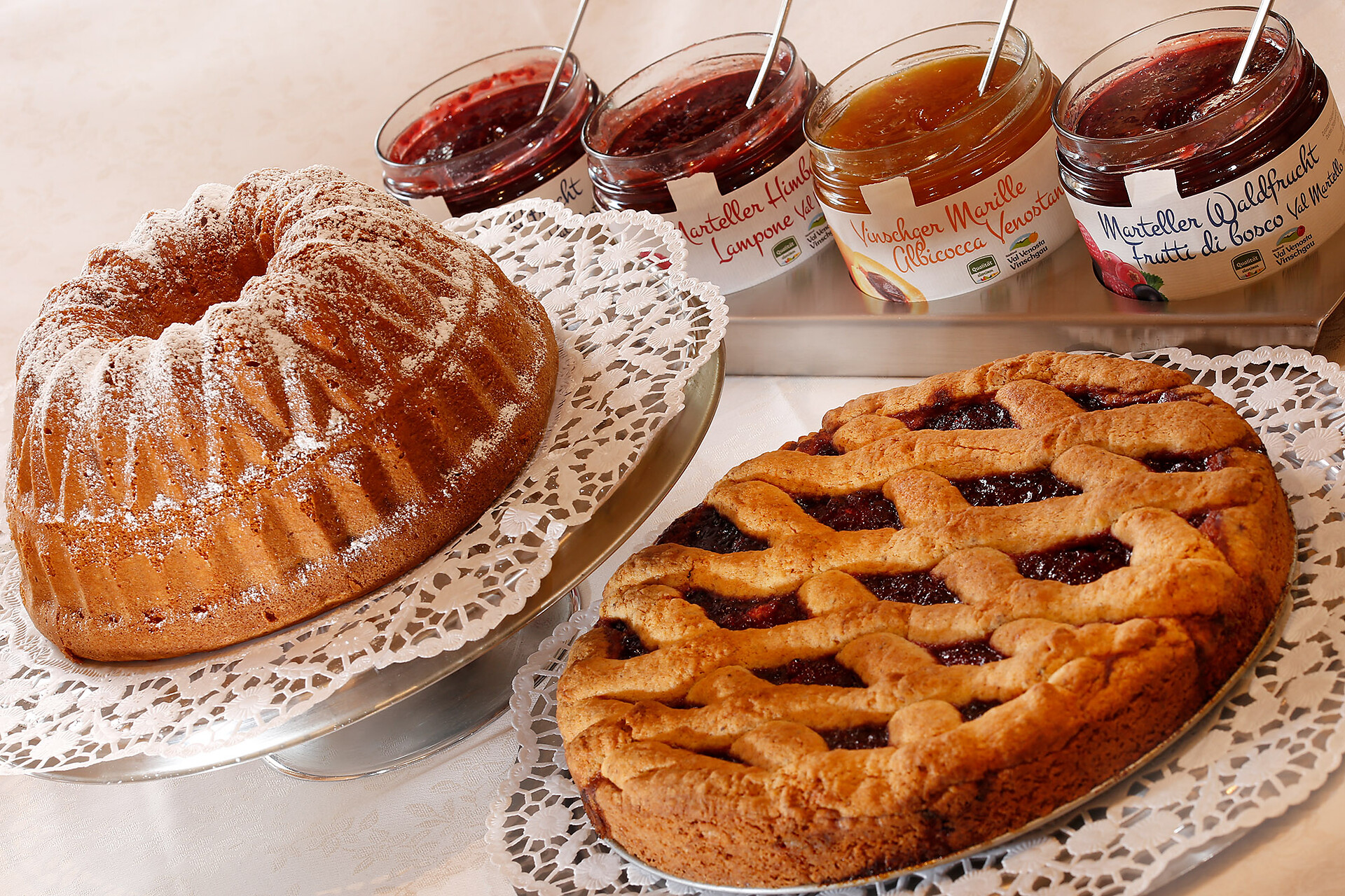 Hausgemachte Kuchen zum Frühstück