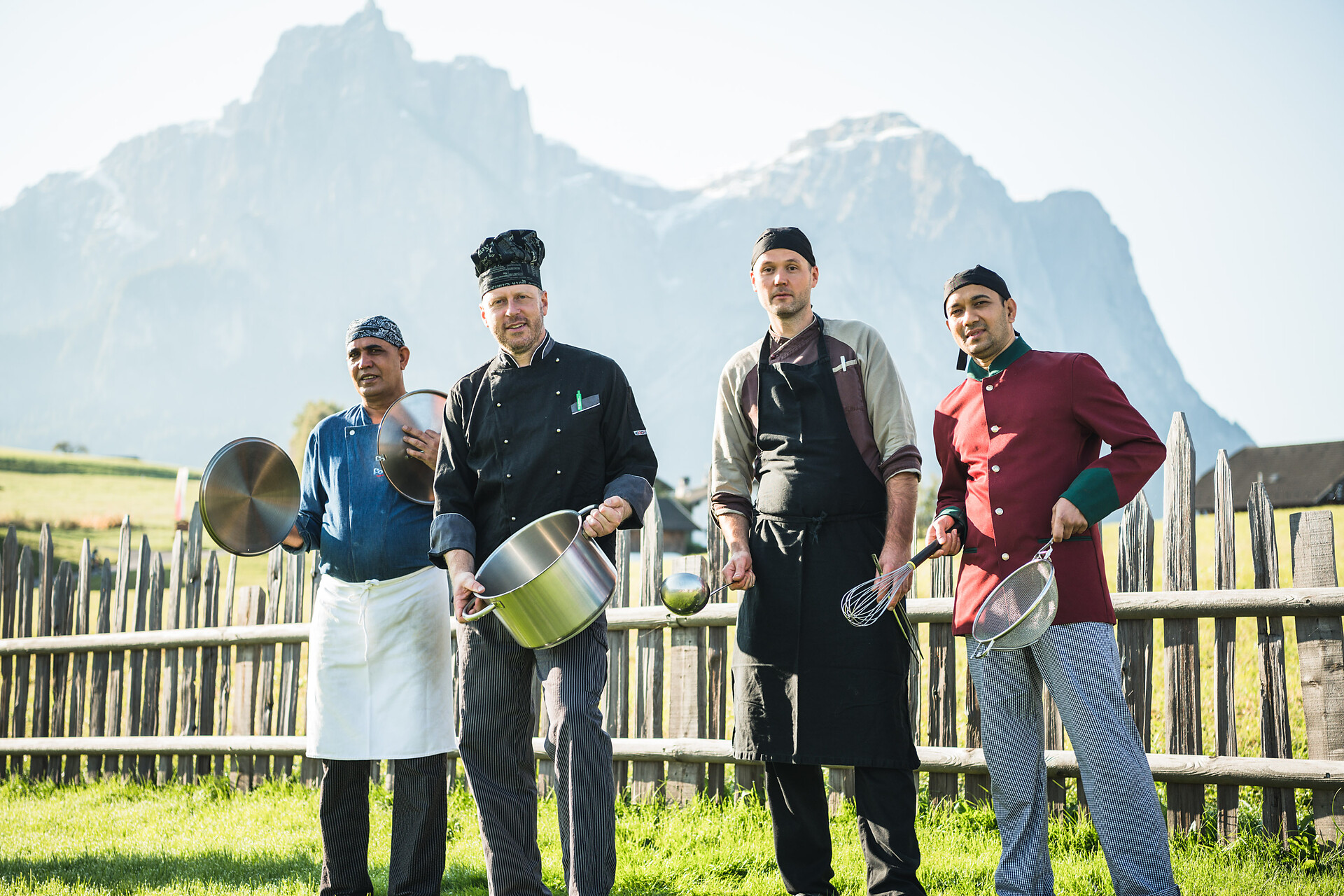 team in cucina Hotel Castel