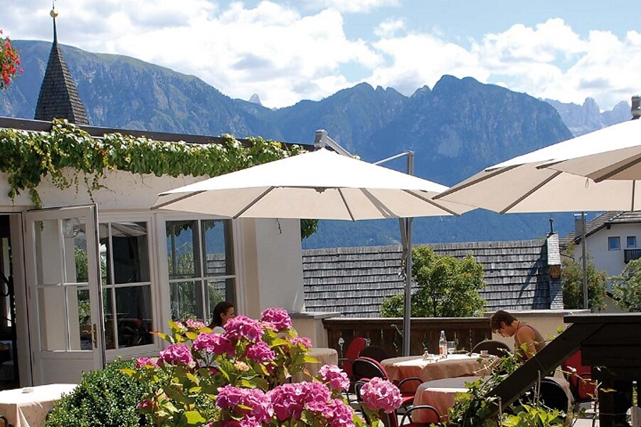 Hotel Dolomiten con la terraza panoramica