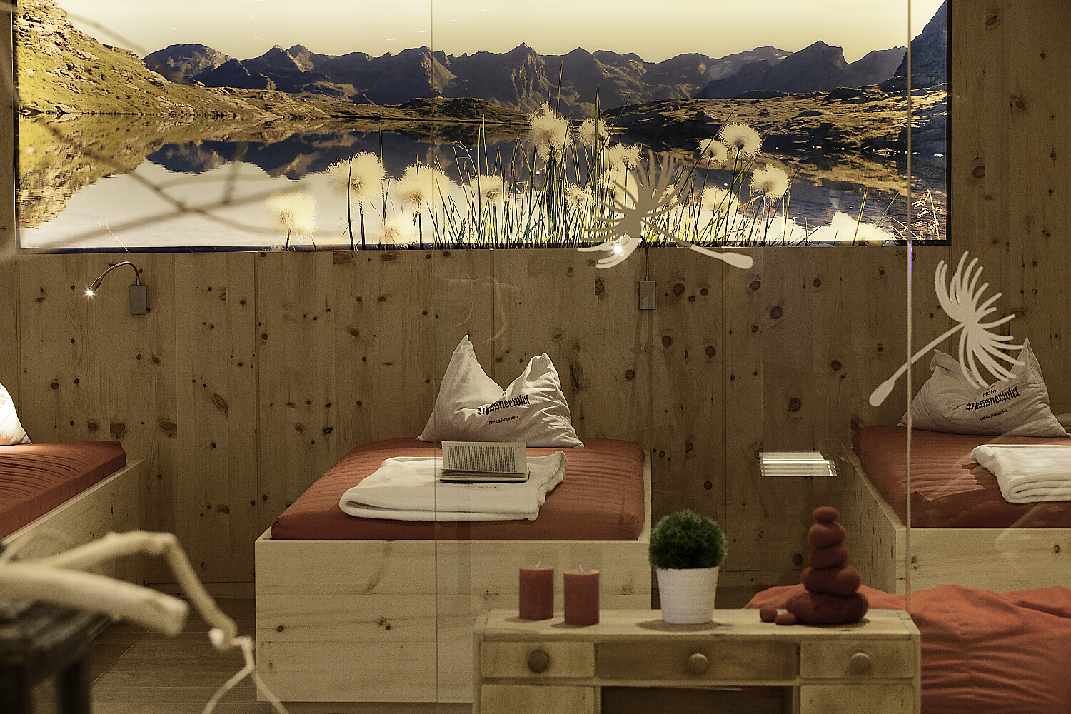 Sauna Ruhebereich Hotel Messnerwirt Antholz