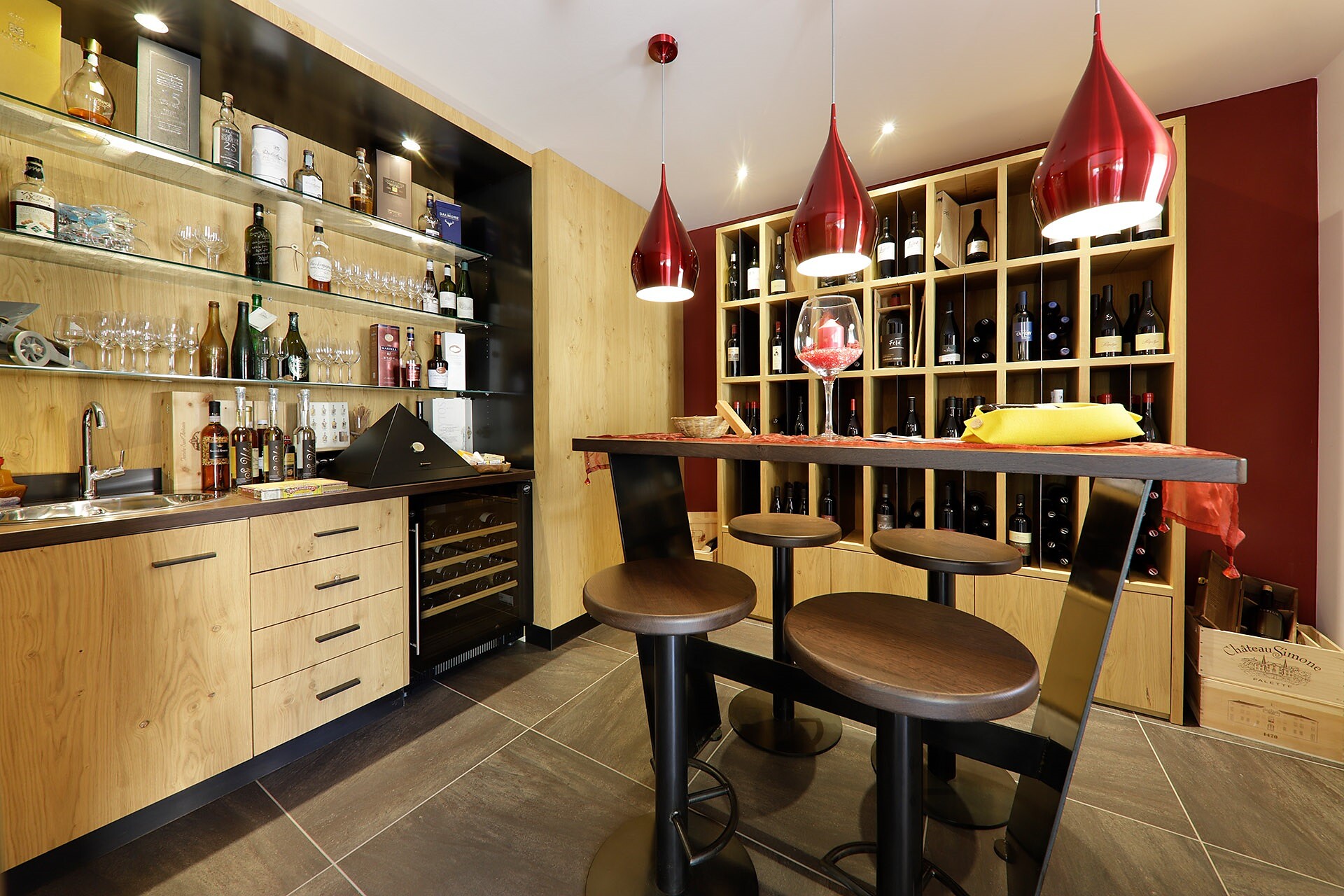 Wine tasting room