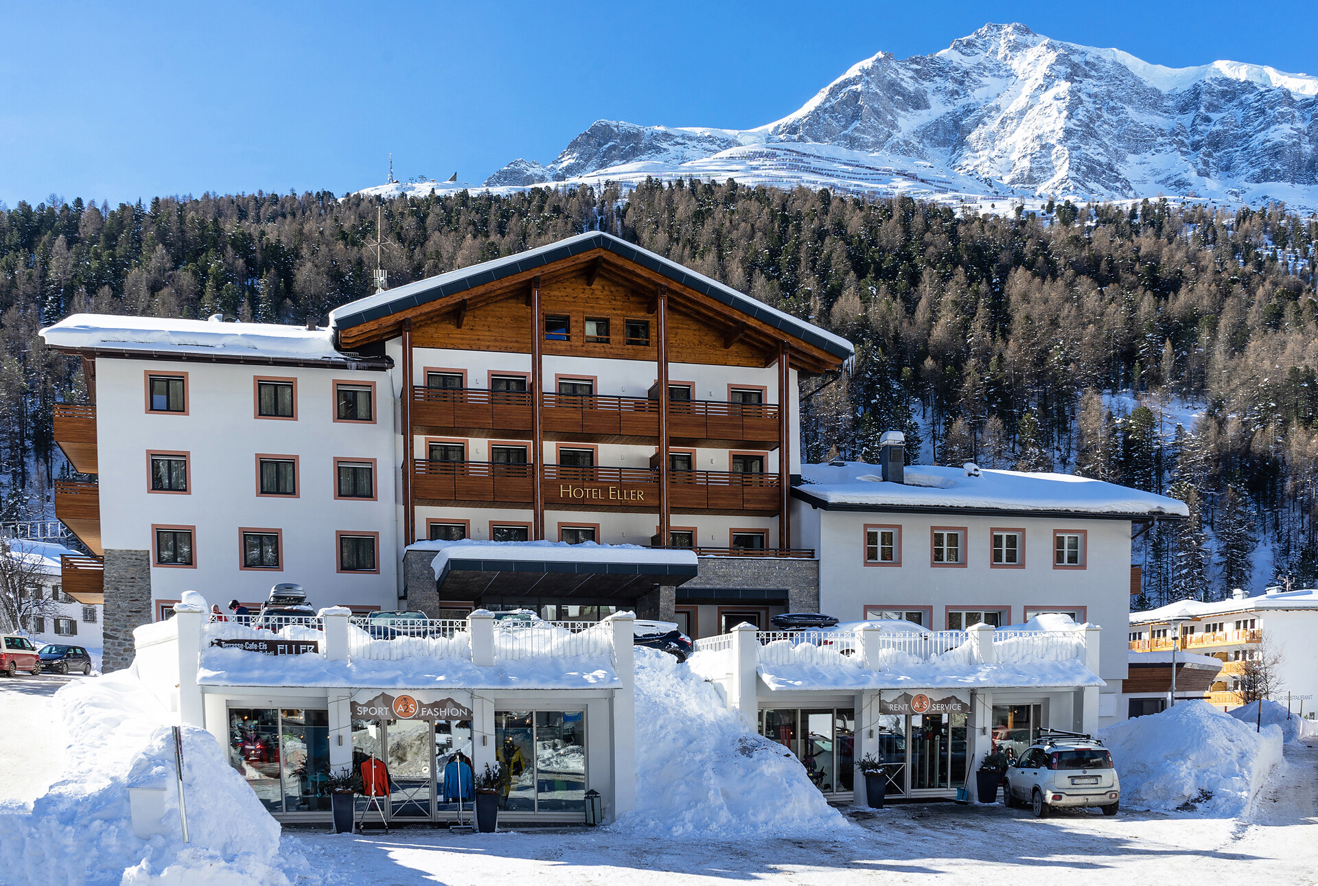 Hotel im Winter