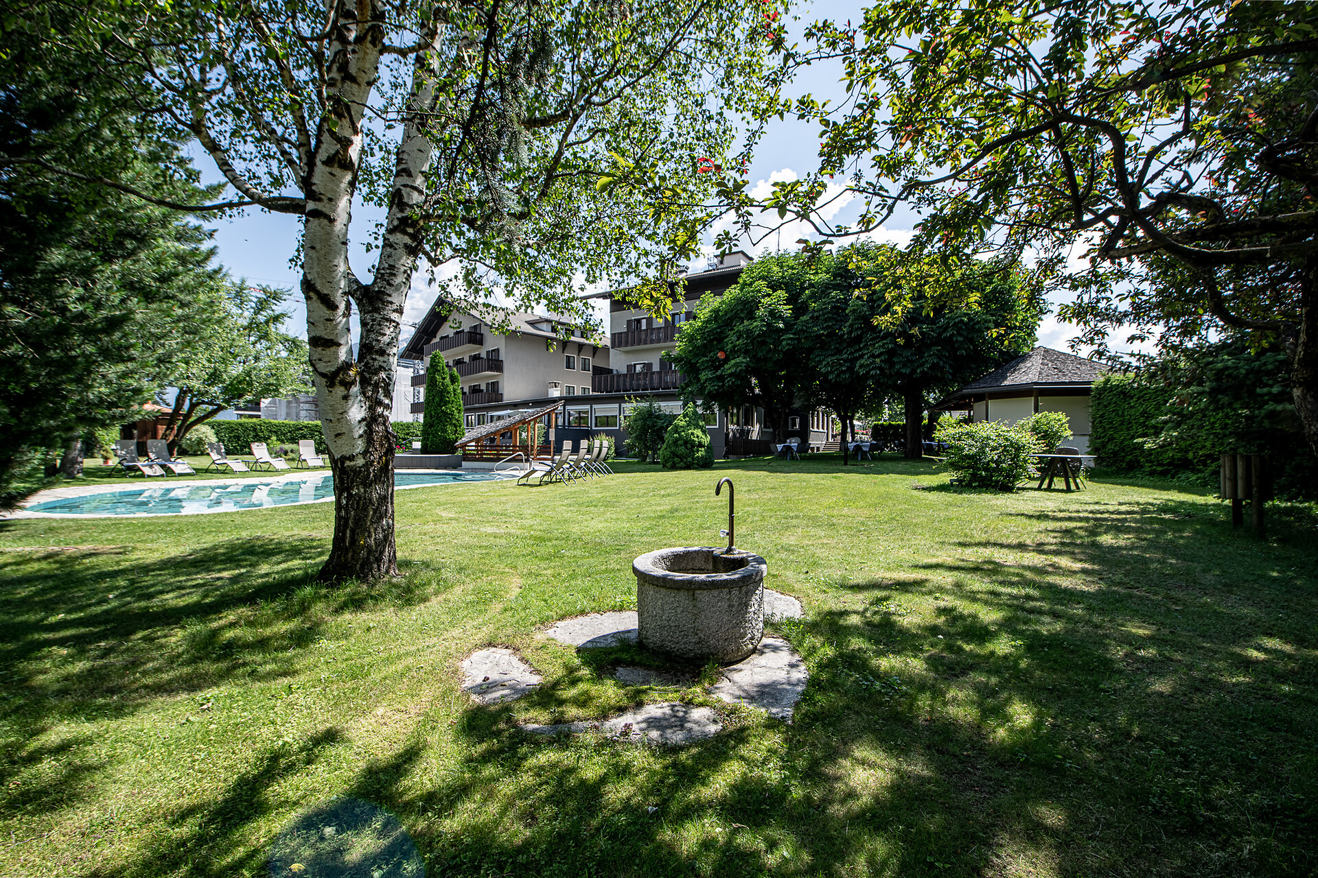 Hotel Ander estate giardino fontana