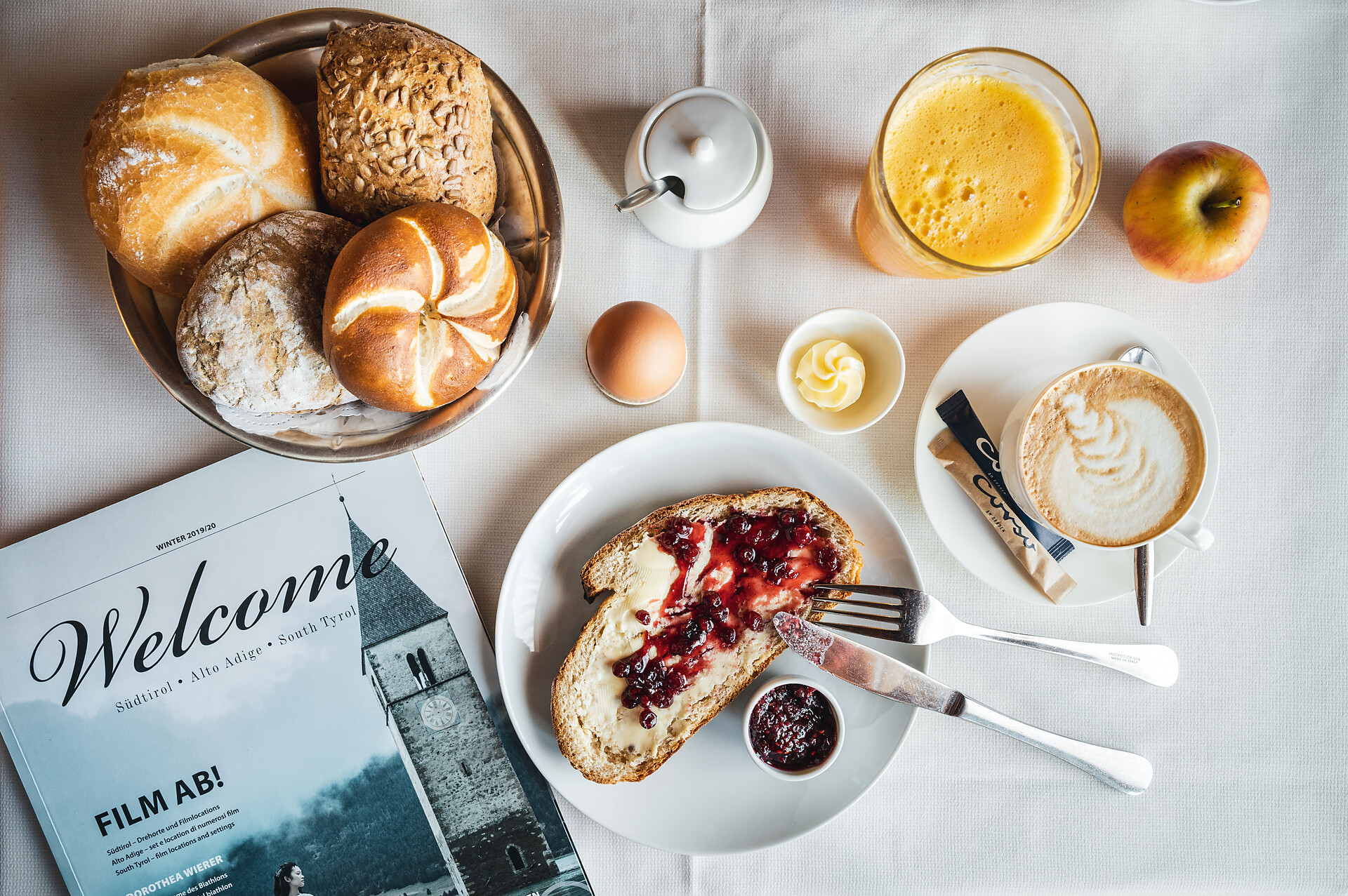 Breakfast at Hotel Corso am Graben Bruneck Brunico South Tyrol