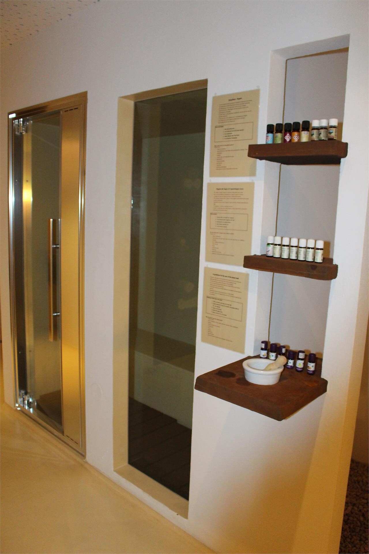 bagno a vapore con profumi da scegliere