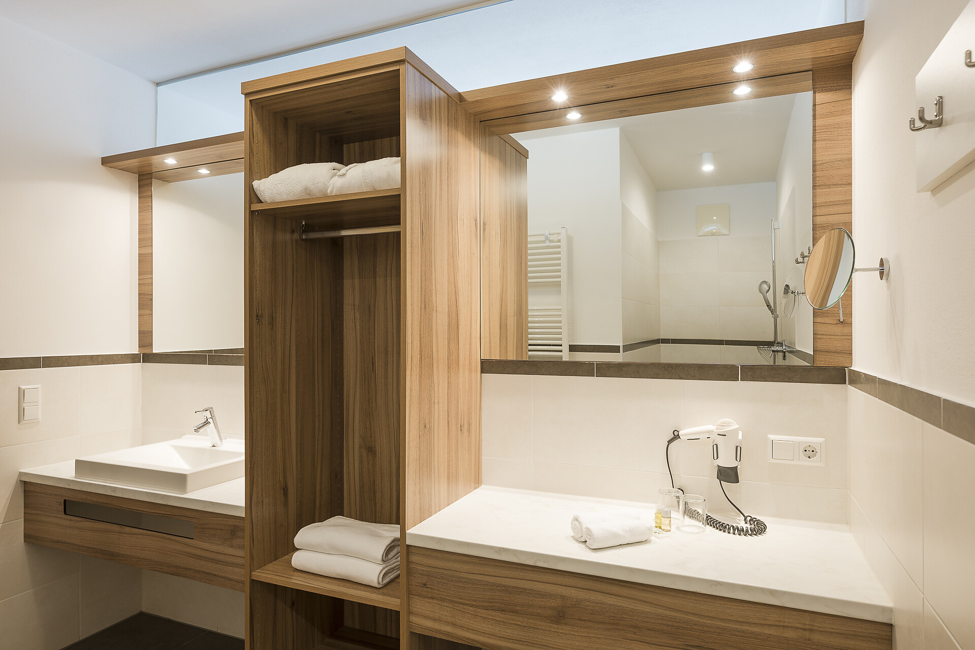 shower in the apartment