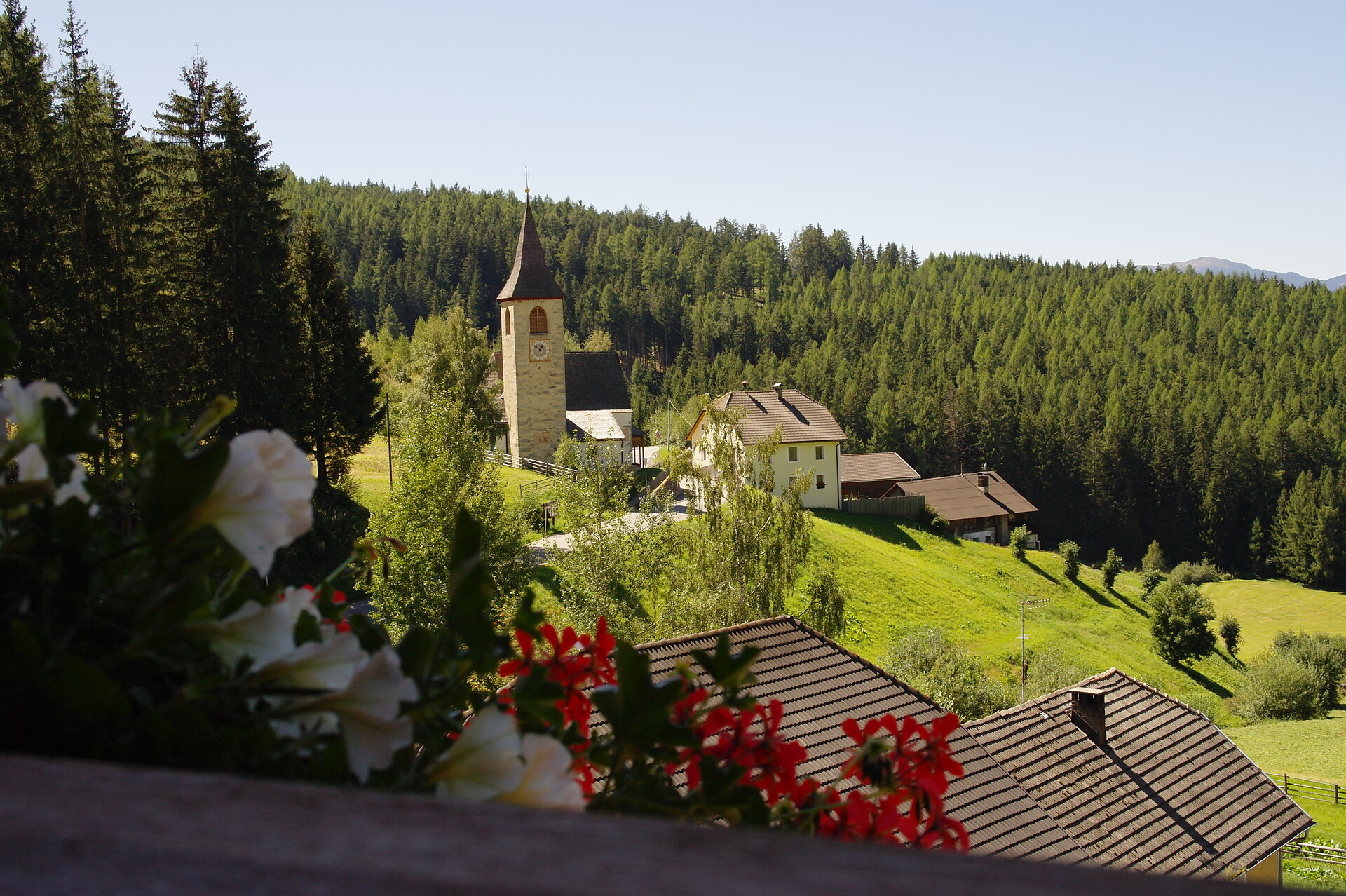 view from the balcony