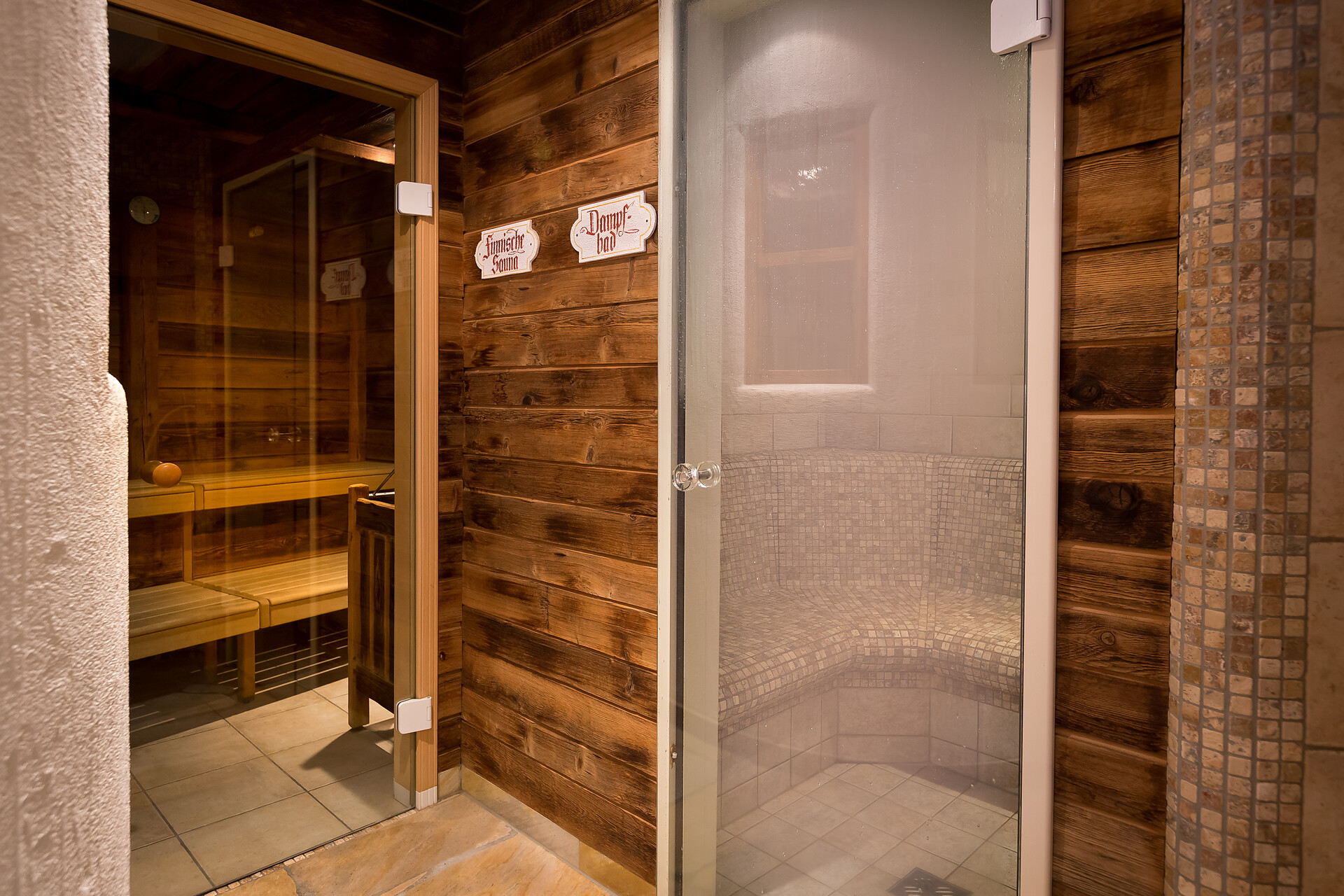 Finnish sauna and steam bath