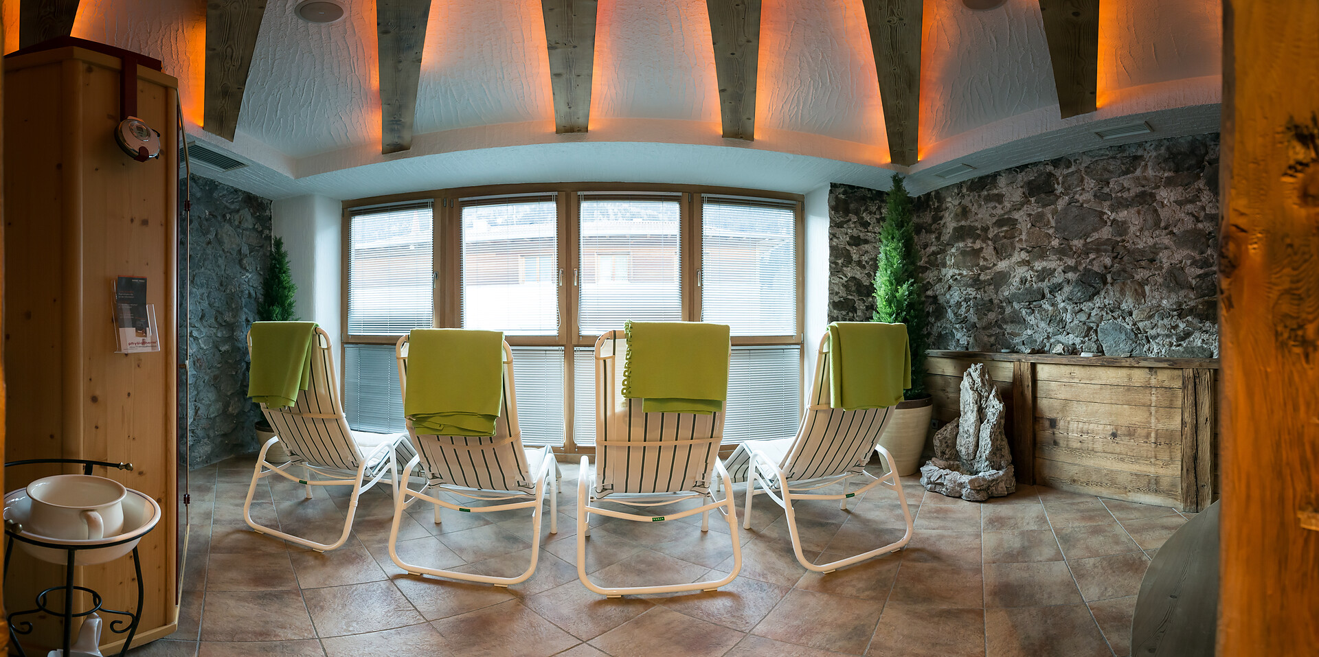 Relaxation room in the wellness area