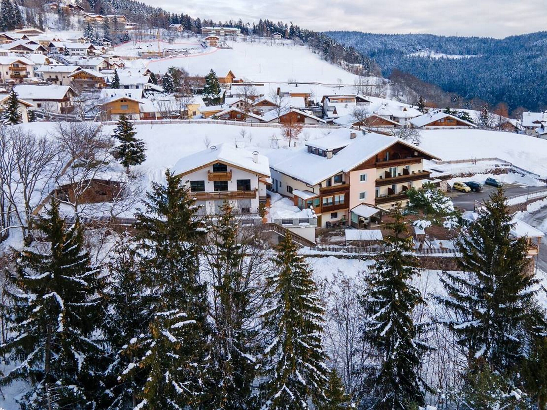 Hotel Alber im Winter, Südtirol