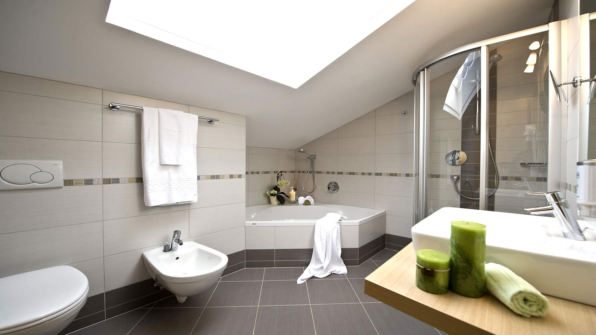 The new bathrooms