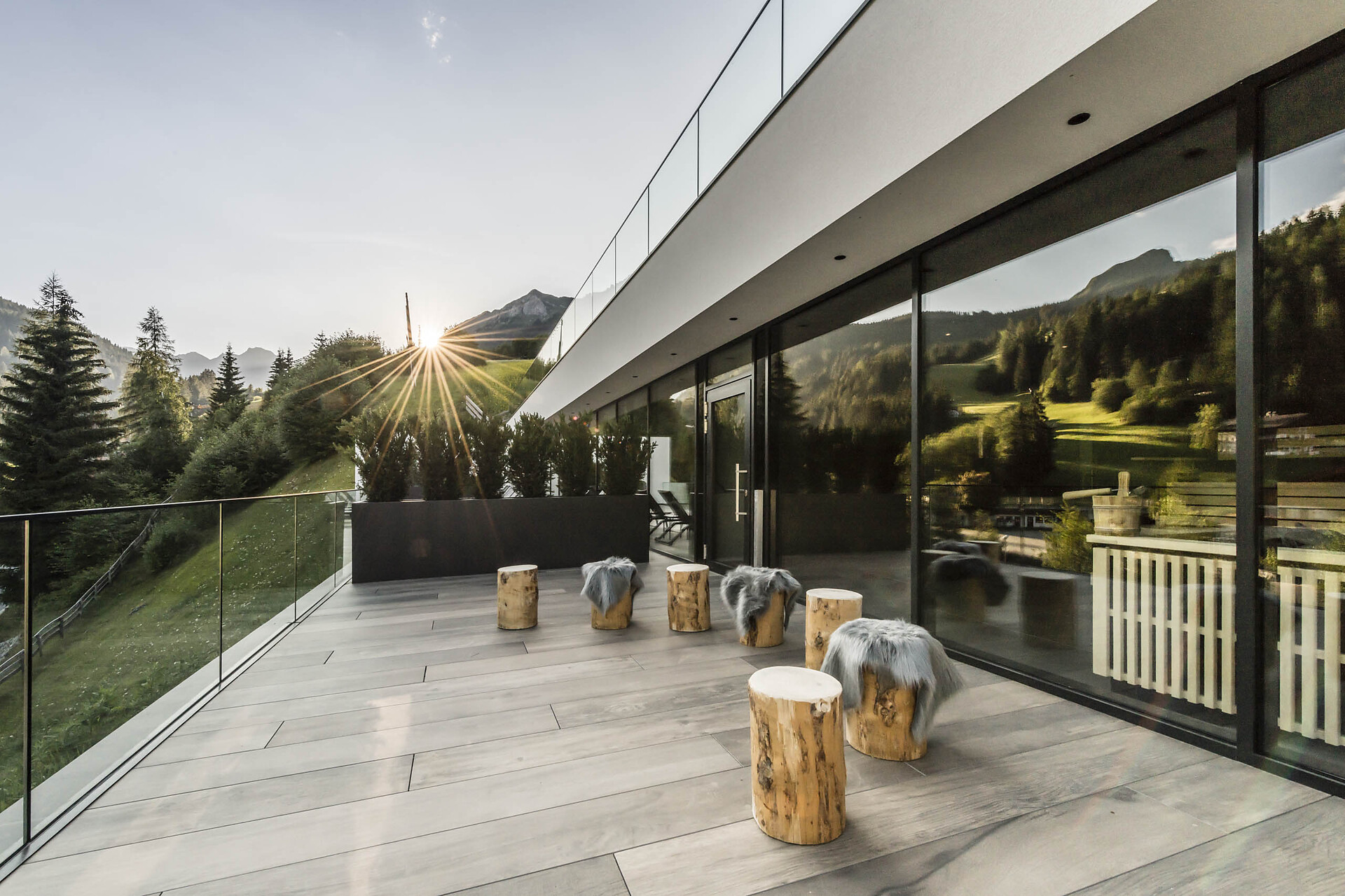 Terrasse Sauna
