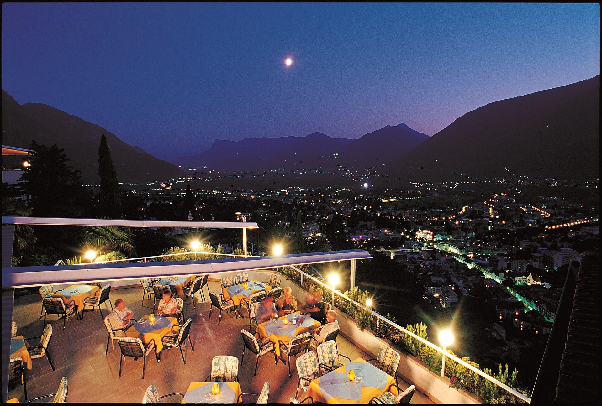 la terrazza di notte