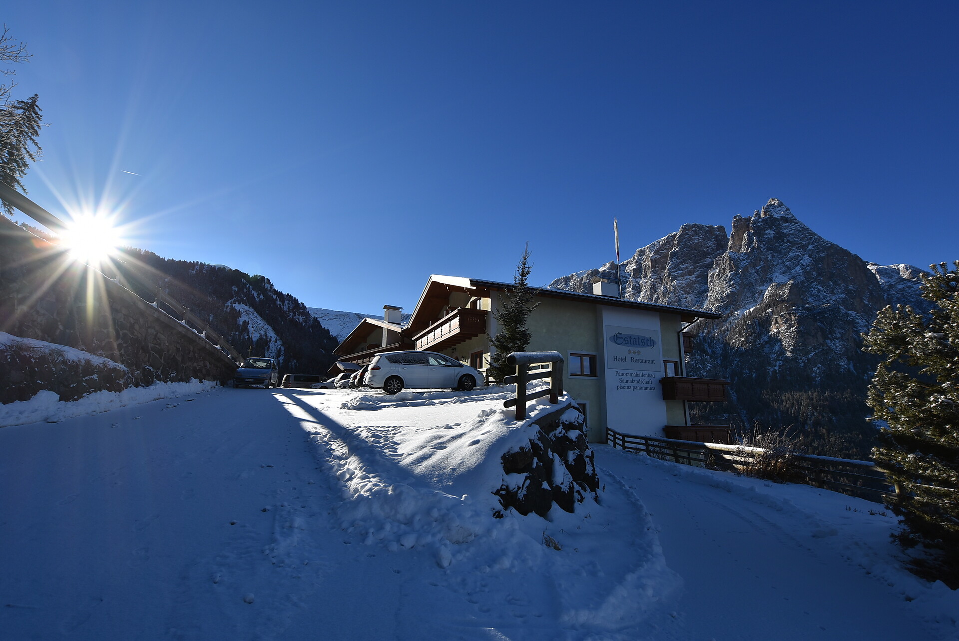 Hotel Gstatsch d'inverno