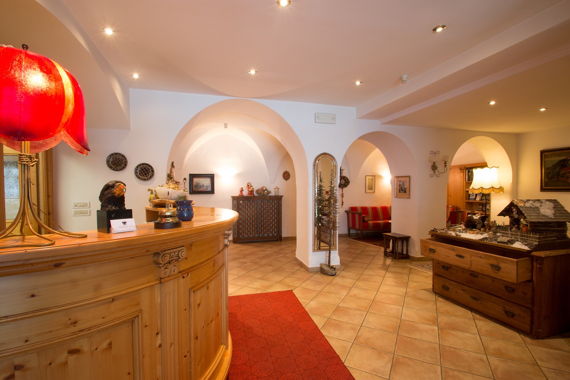 Entrance hall with historic vaulting