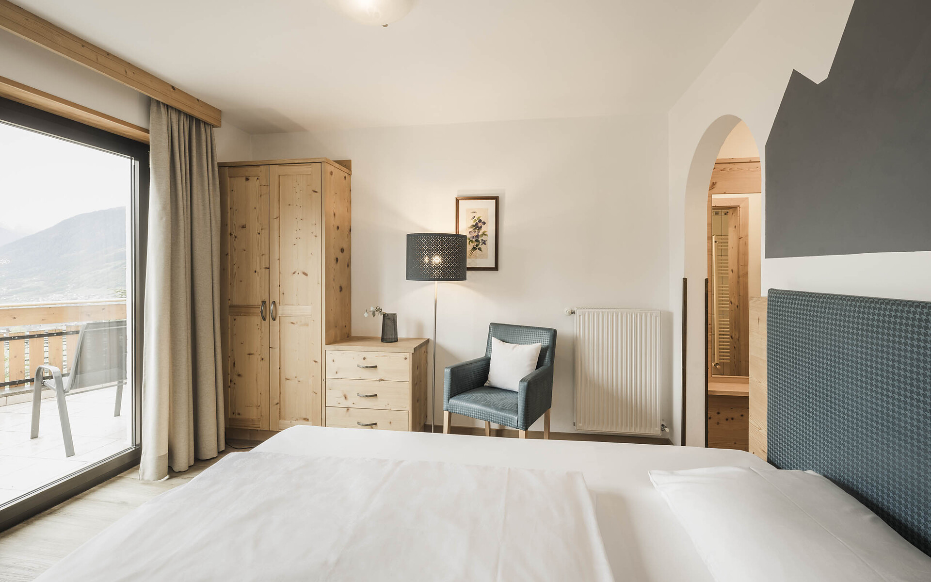 Einbettzimmer Südbalkon