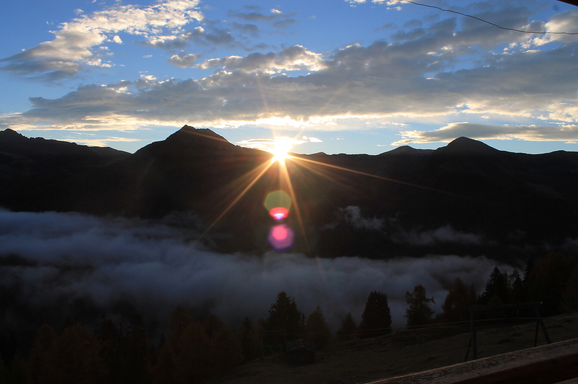 Sonnenaufgang auf der Ragotzalm