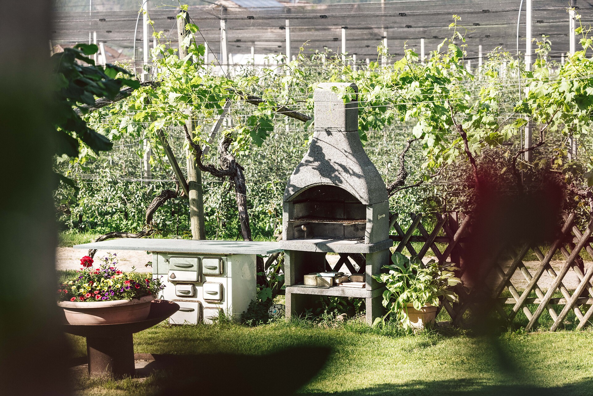 Barbecue in the garden