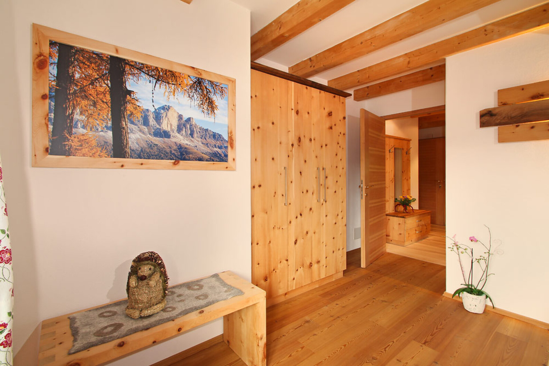 bedroom and corridor of the apartment Rosengarte
