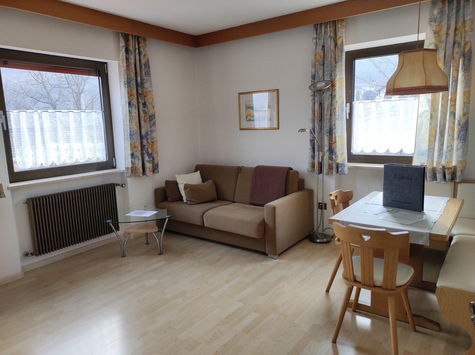 Living room with sleeping cauch