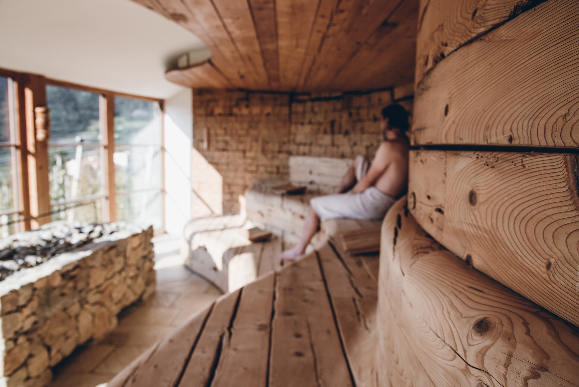 panoramic sauna