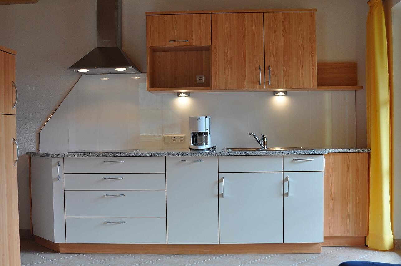 kitchen and living room