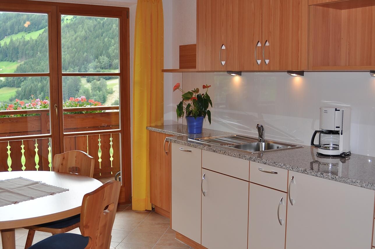 kitchen and living room