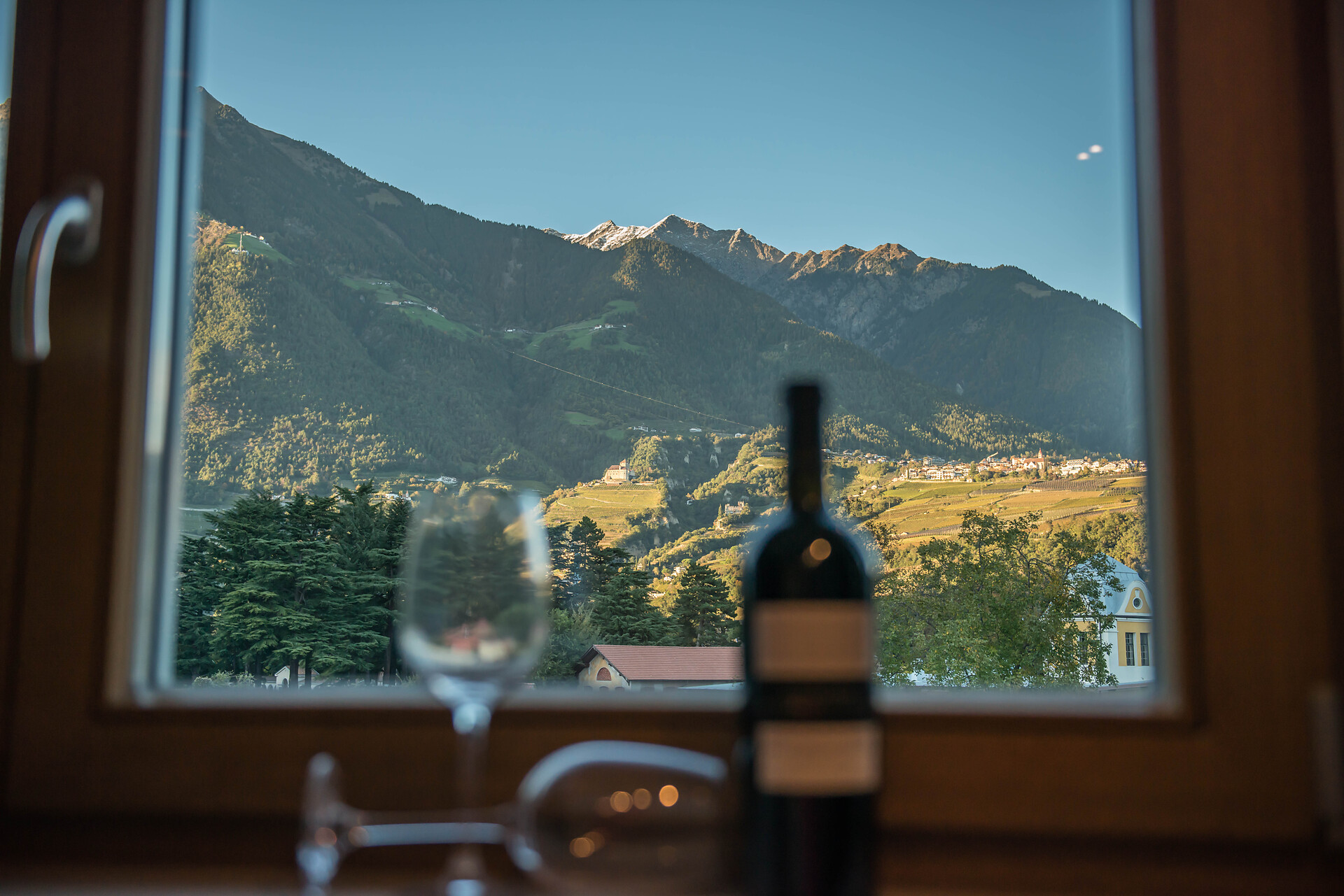 Mountain views from the kitchen