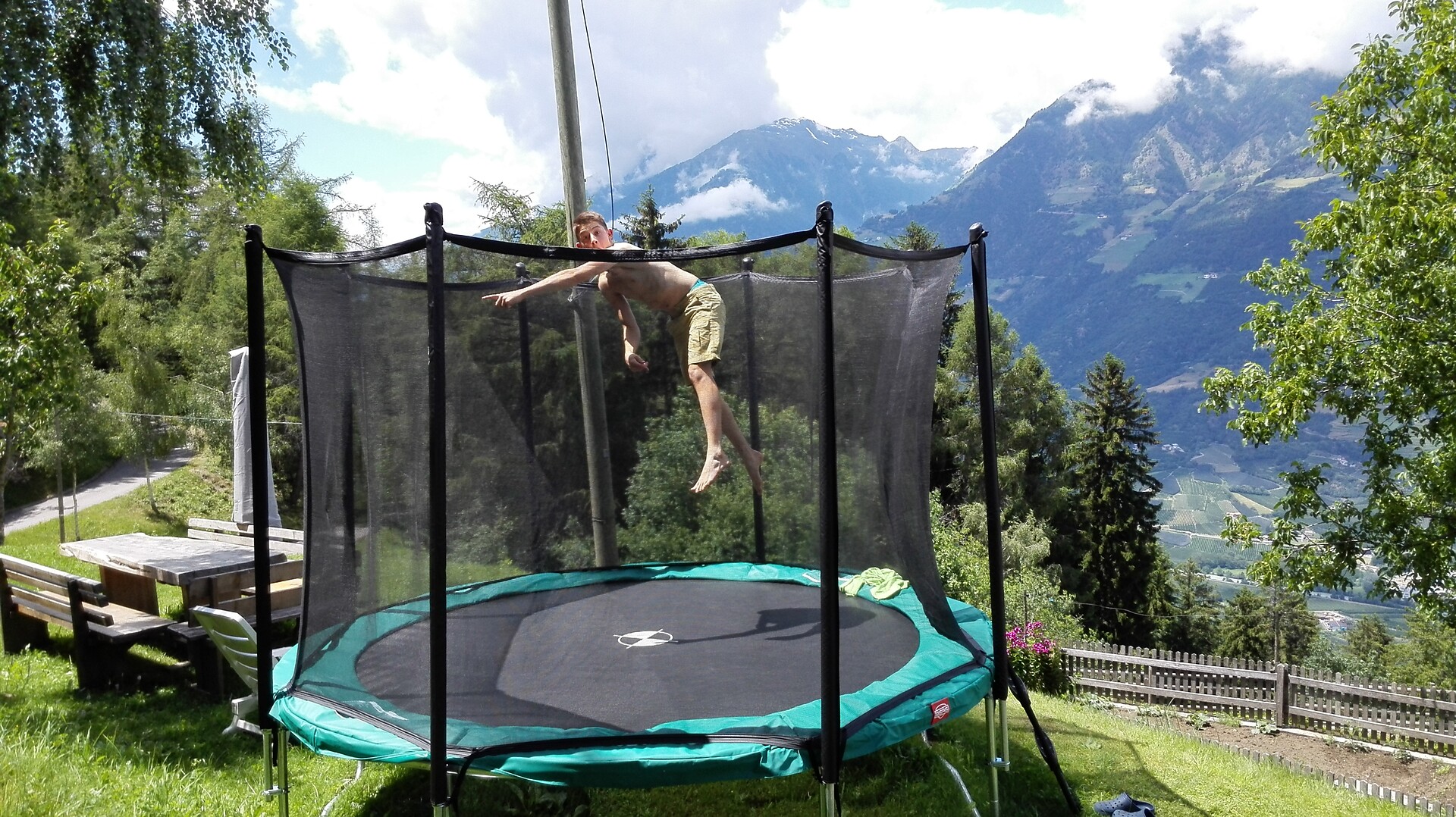 viel Spaß beim Trampolinhüpfen