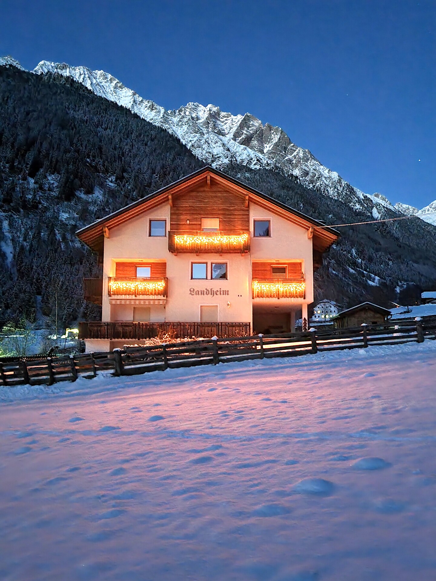 Winternacht in Antholz