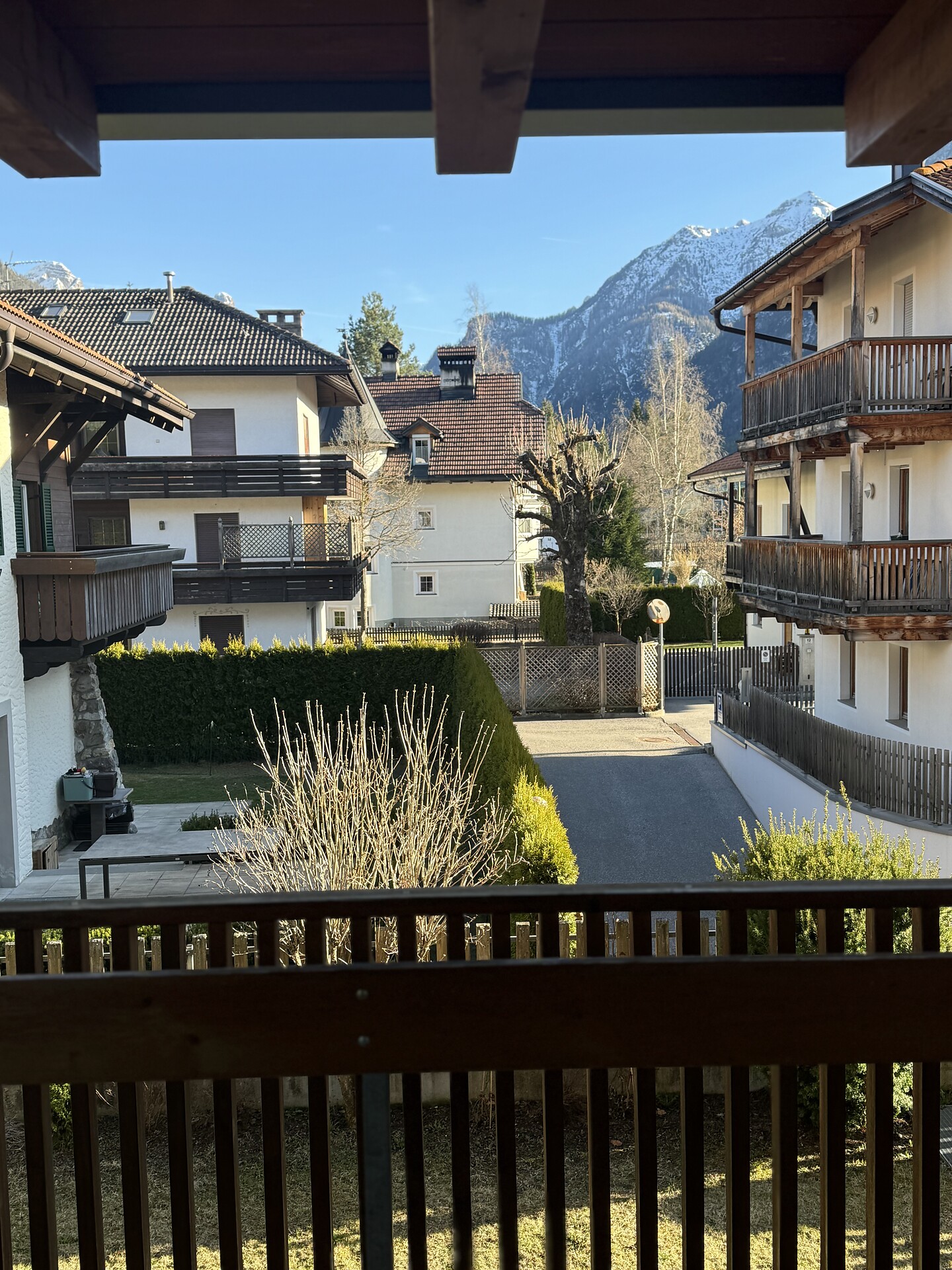 Blick vom Balkon