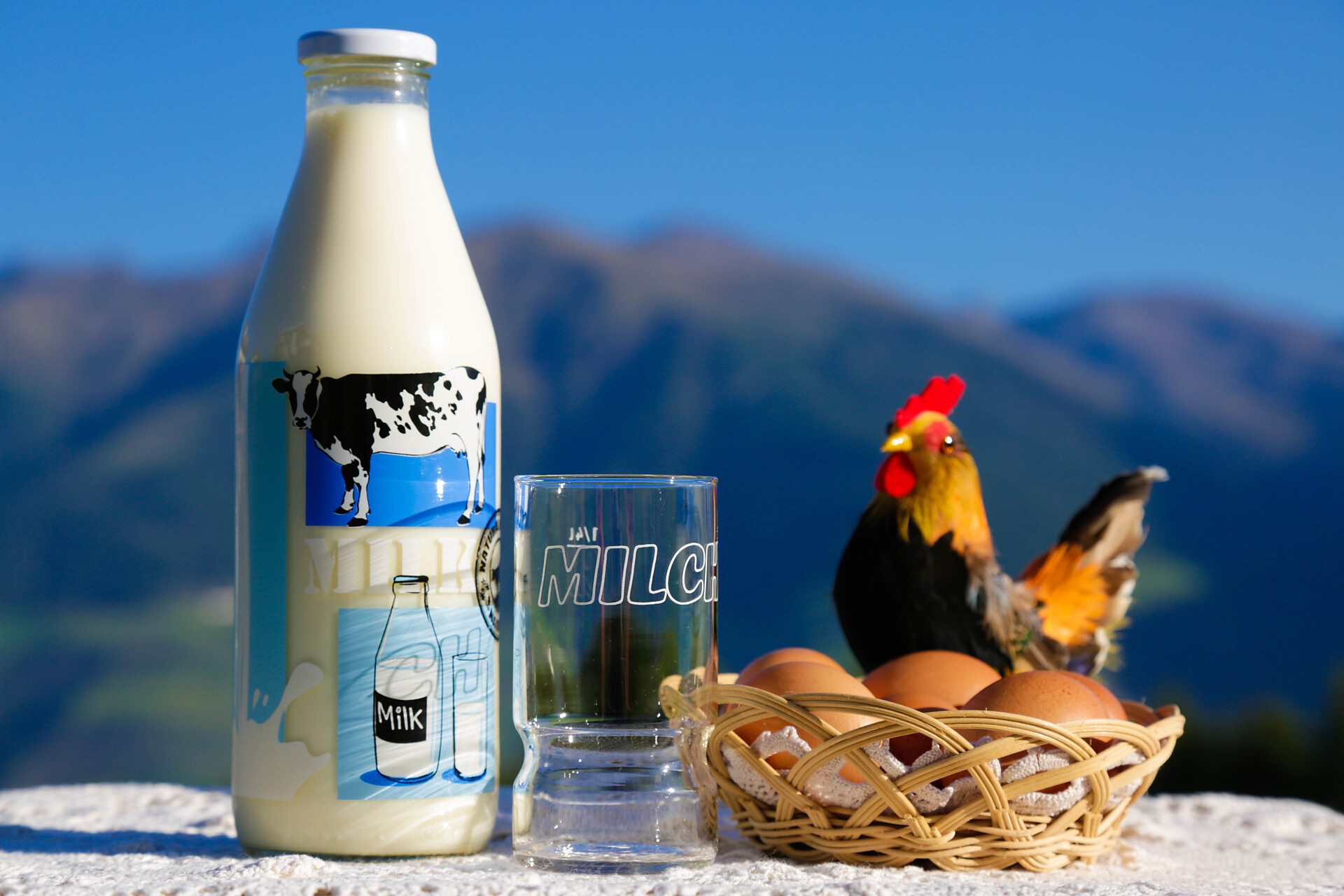 Milk and eggs