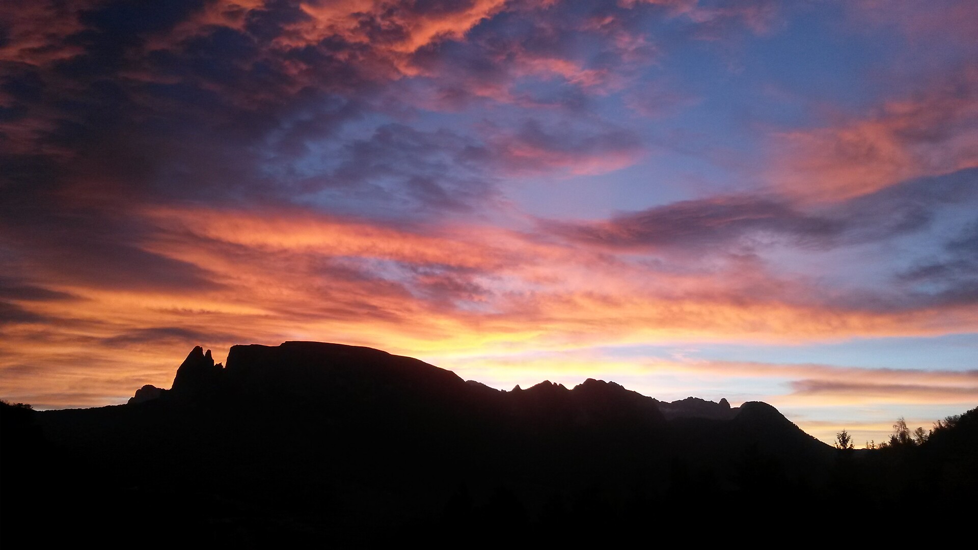 Sunrise seen from Siffian