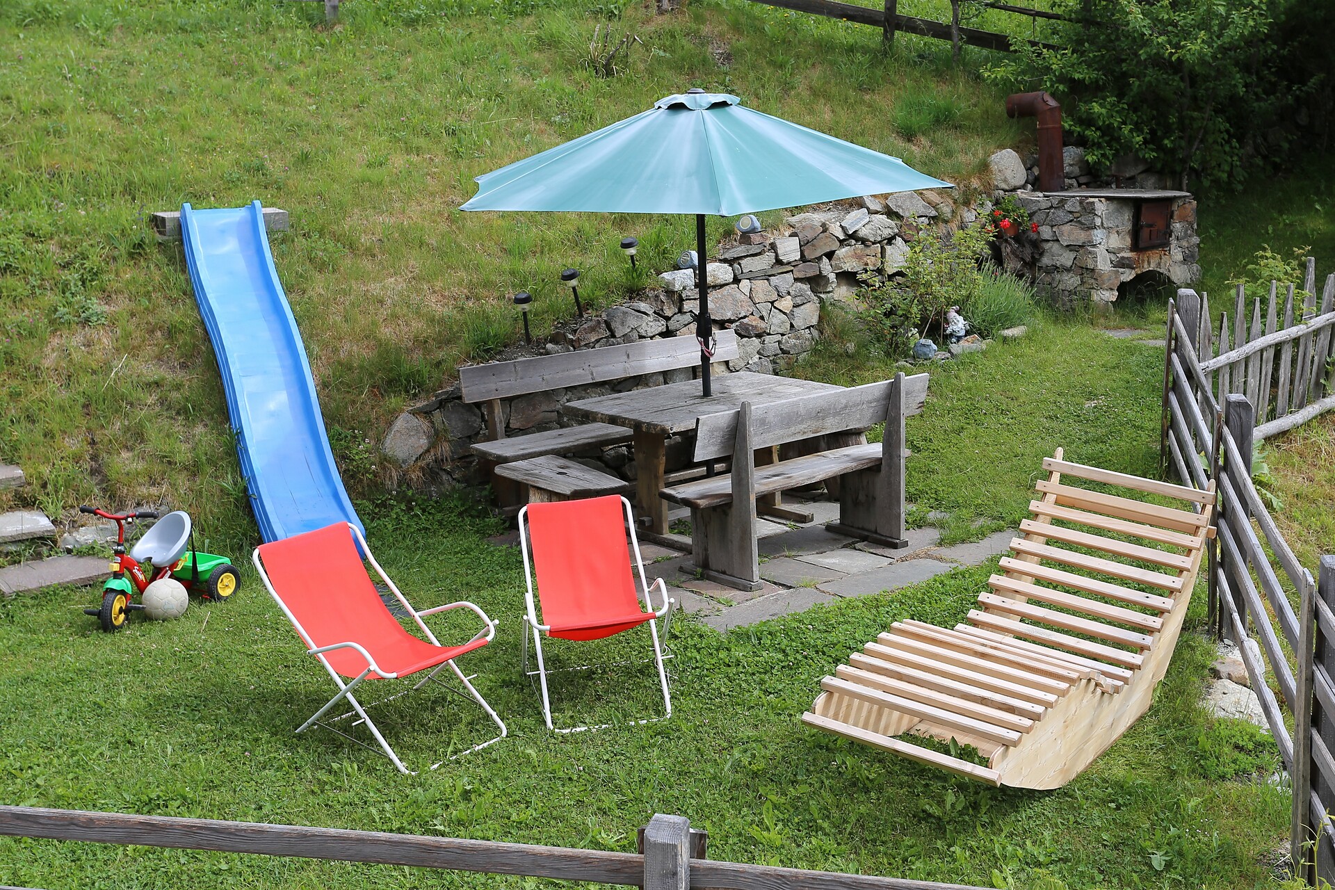 Sunbathing lawn