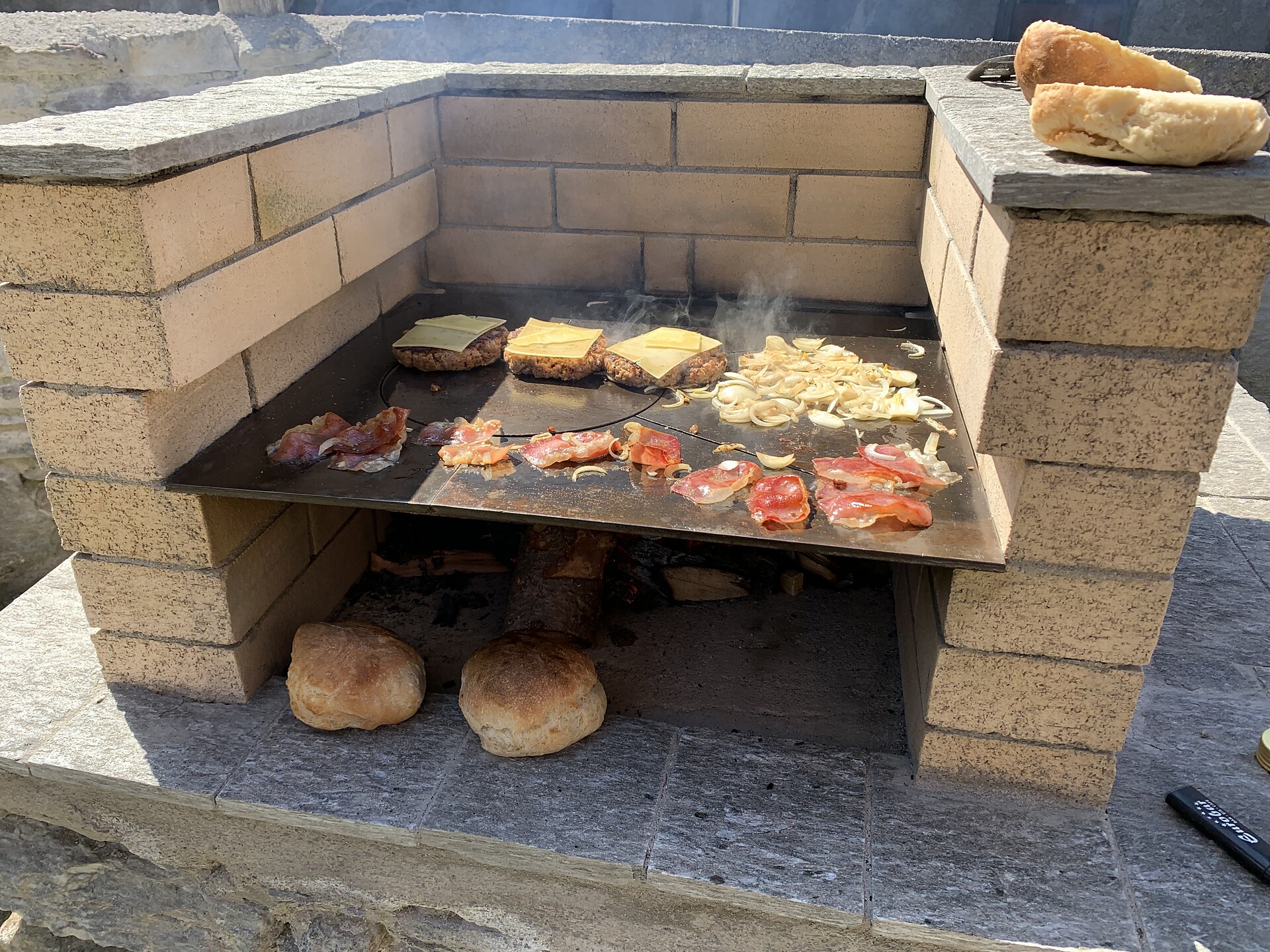 Grillplatz im Garten