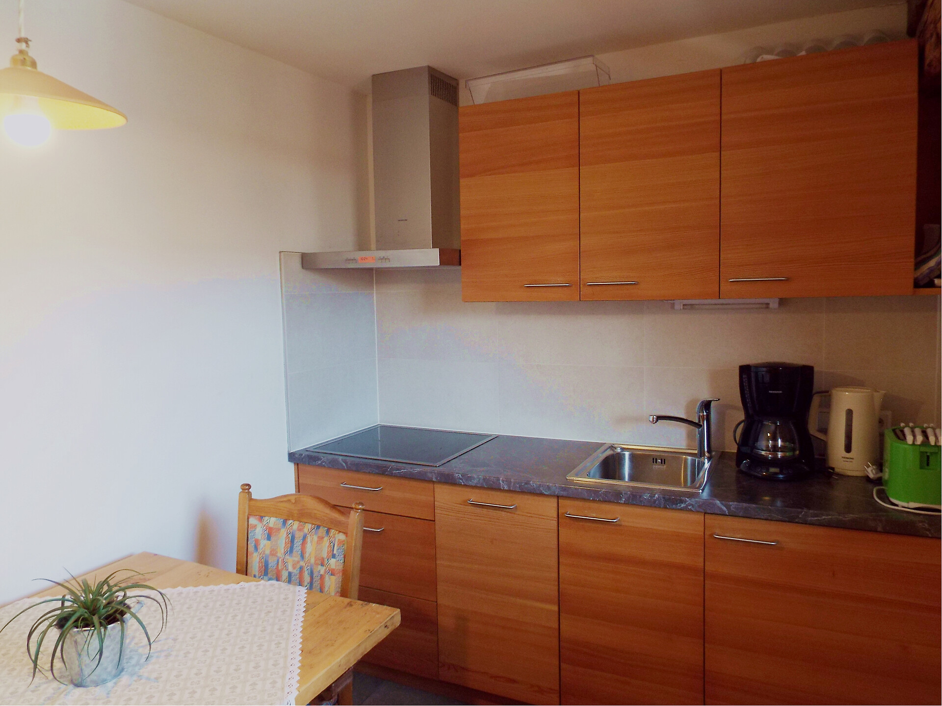 Die Küche in der Ferienwohnung Südseite