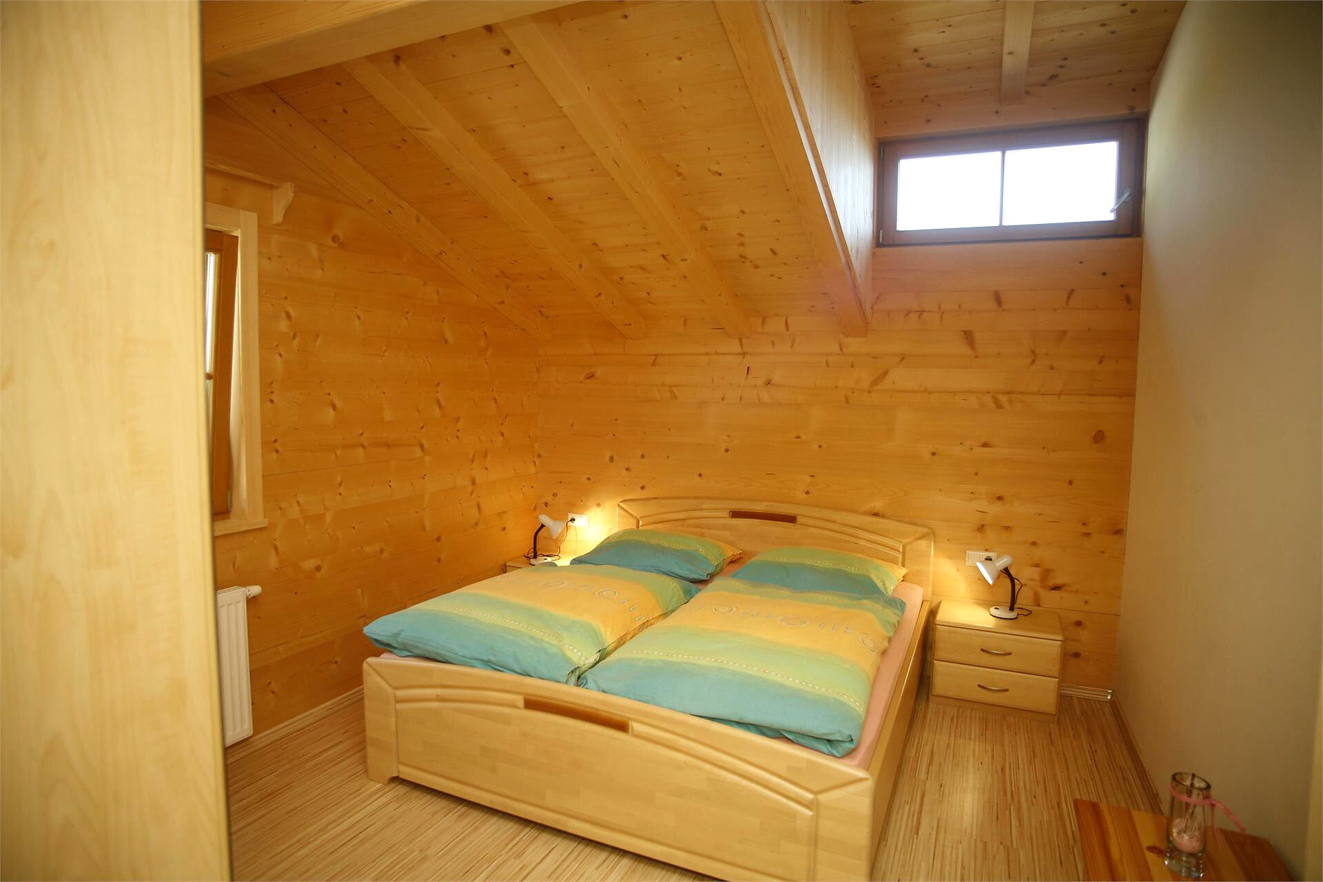 Schlafzimmer in der Ferienwohnung Sonnseite