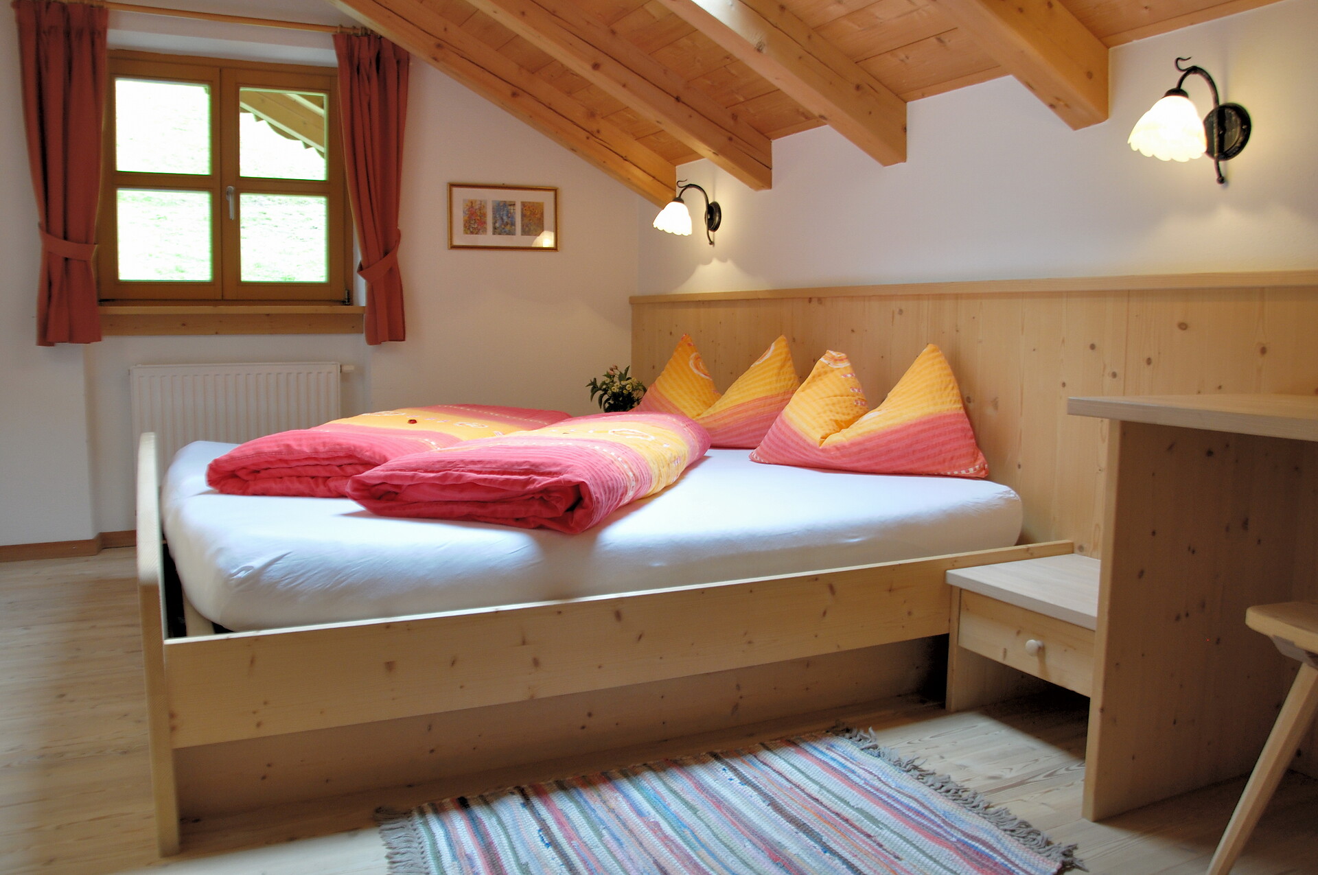 camera da letto appartamento Alpenrose