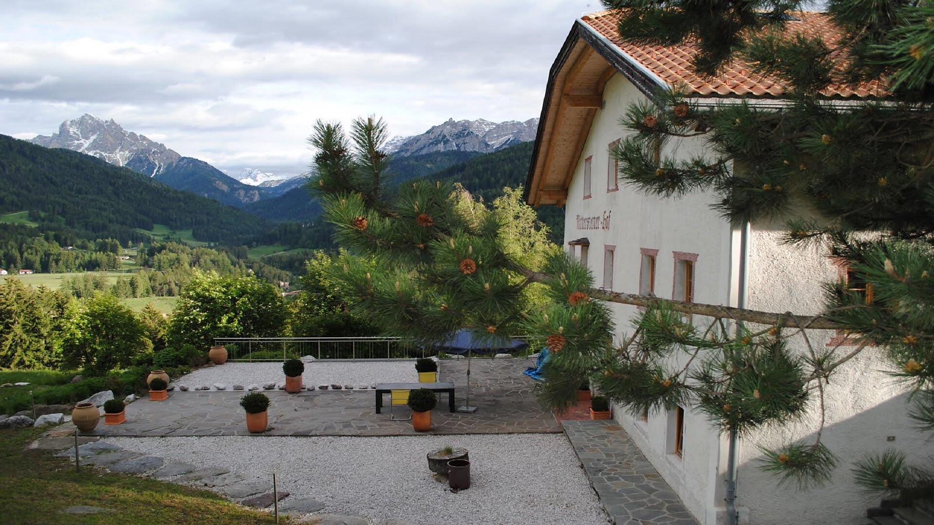 Blick über die Terrasse