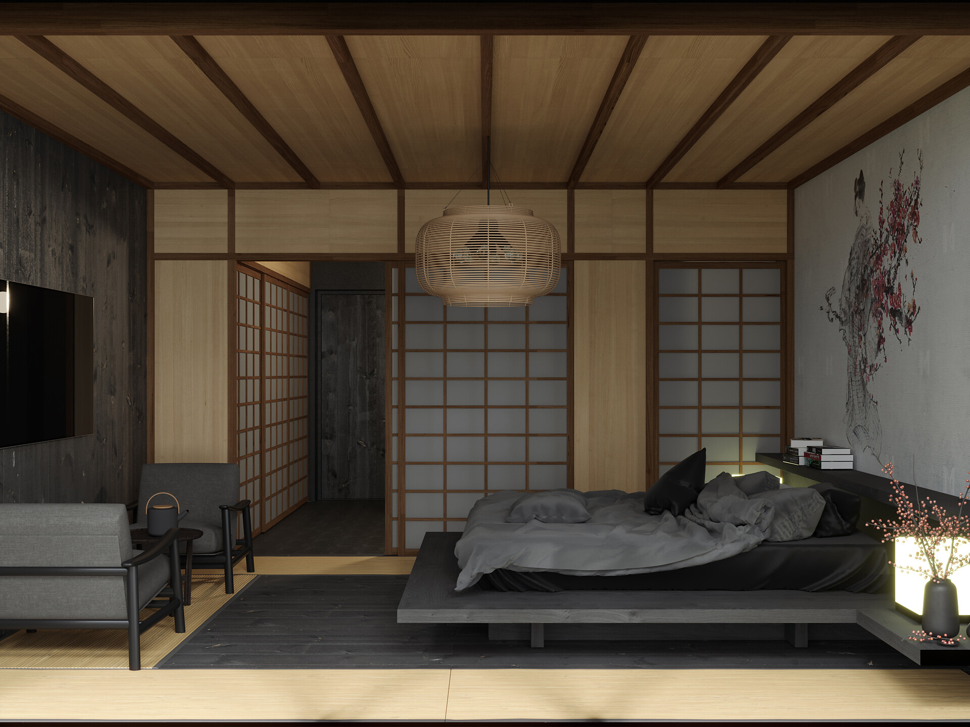 Japanese Black Suite