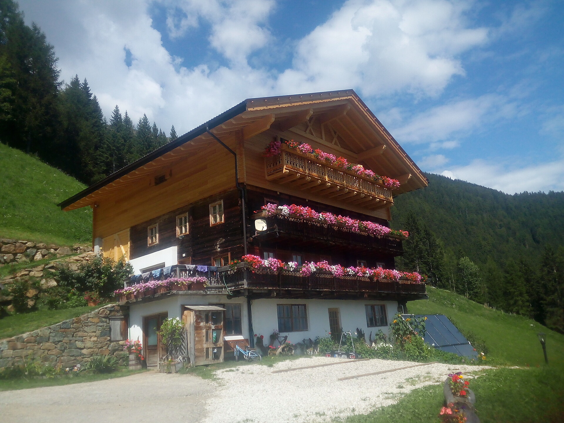 Bauernhaus mit den Dachwohnungen